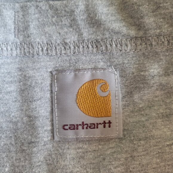 Carhartt Long Sleeve Crewneck Pocket Tee Gray Large Tall - Picture 5 of 8